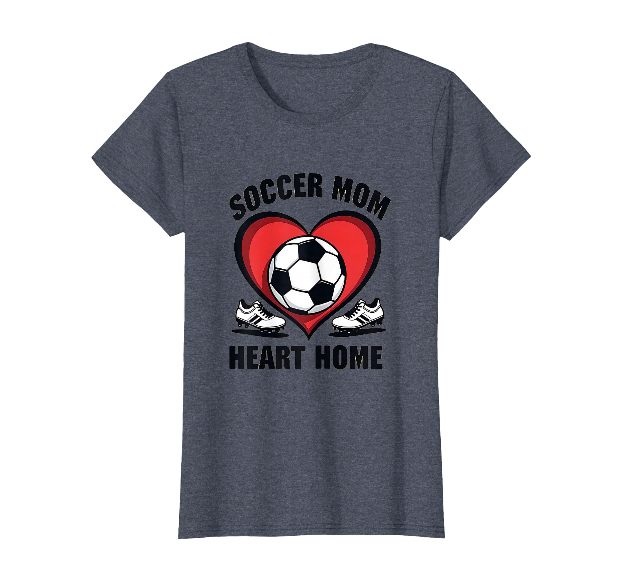 Soccer Mom Heart Home T-Shirt - Aesthetic Graphic Men Women