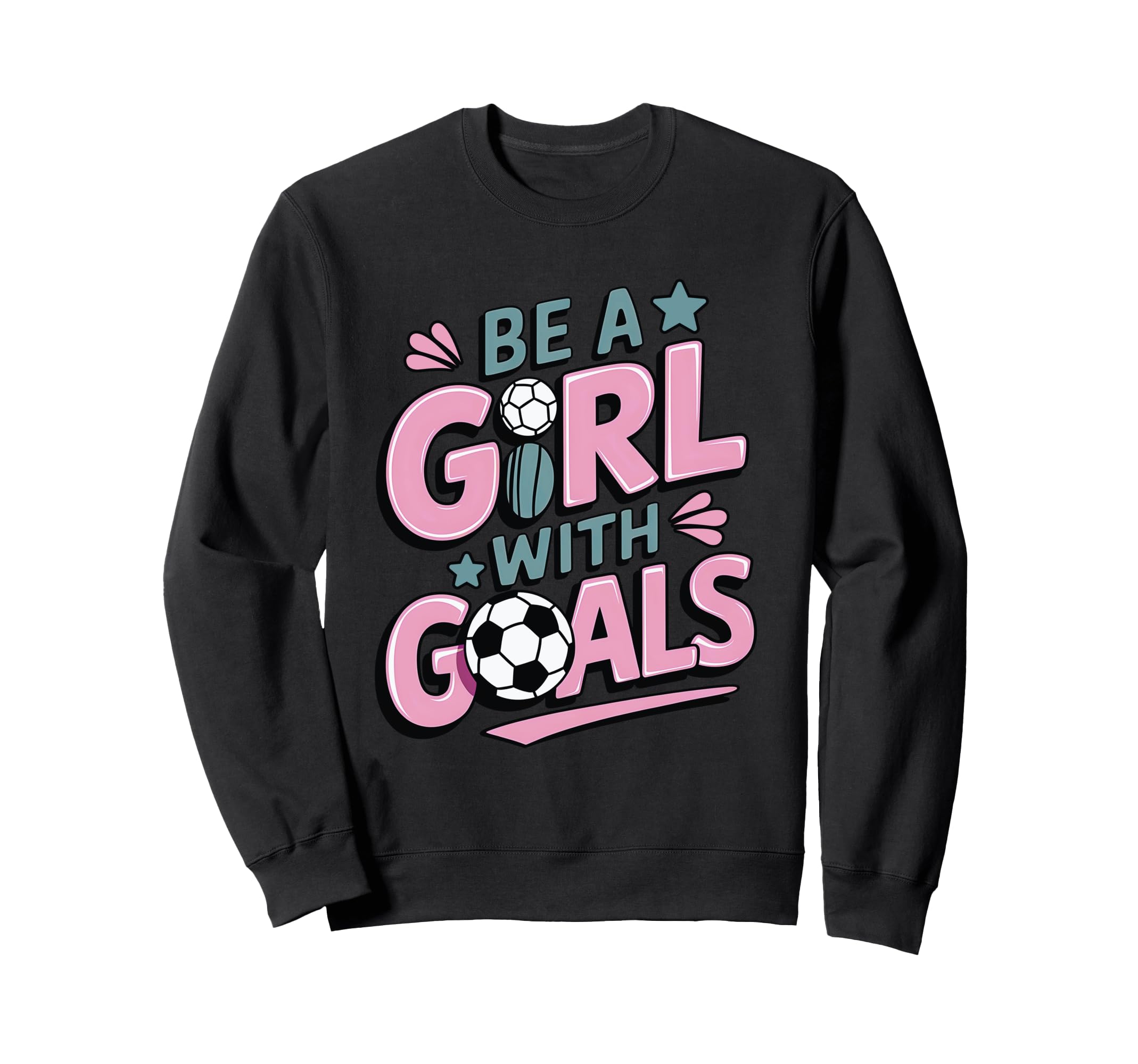 Be Goals Soccer Player Soccer Sweatshirt - Minimalist Print for Adults