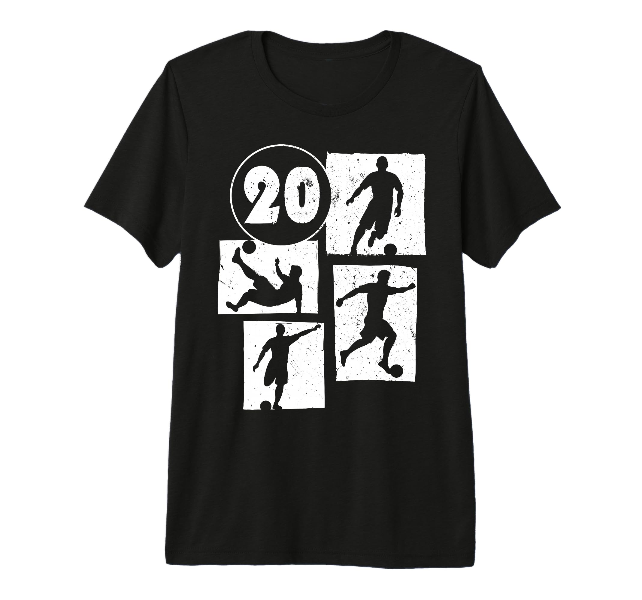 20Th Birthday Soccer Player T-Shirt - Fun Novelty Design for Adults