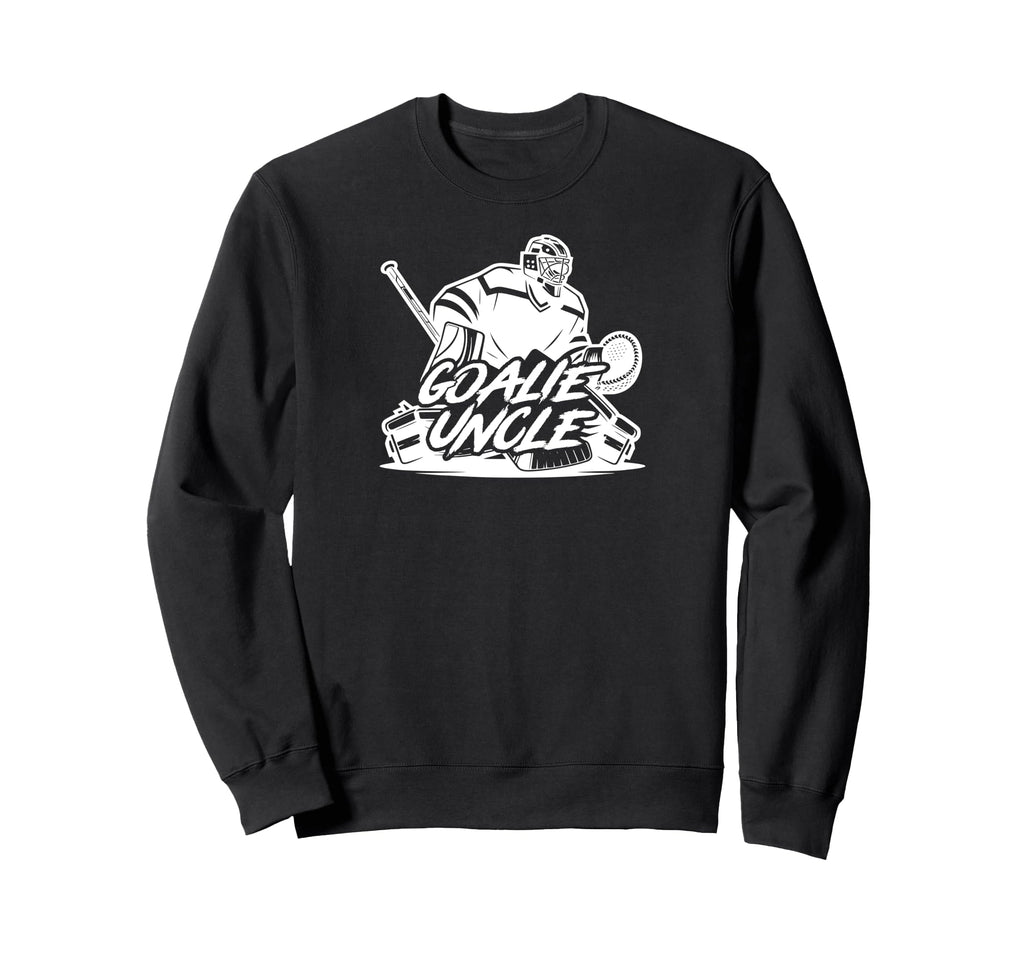 Ice Hockey Goalie Uncle Hockey Keeper Sweatshirt - Minimalist Print Unisex
