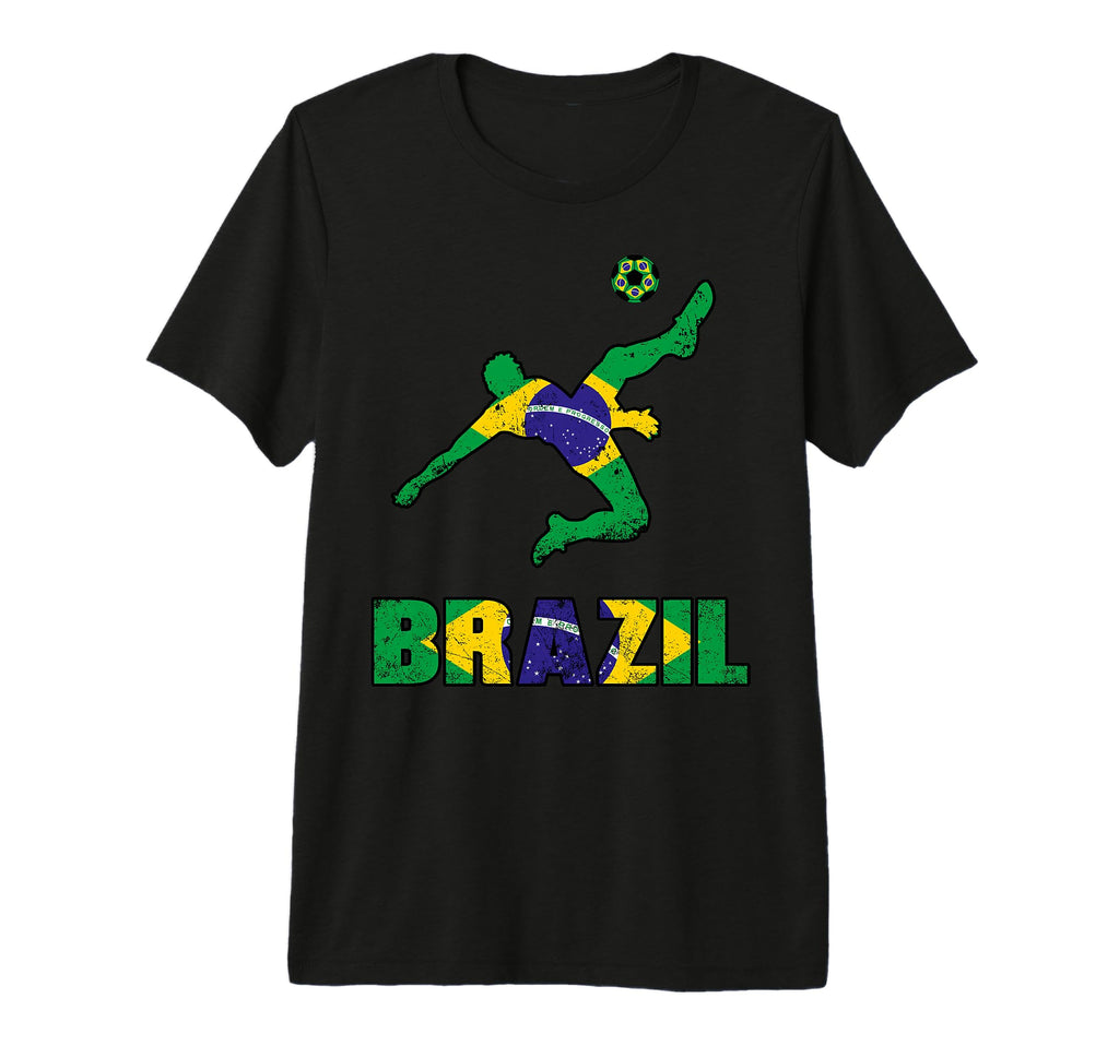 Brazil Football Game Player Soccer Fan T-Shirt - Novelty Apparel Men Women