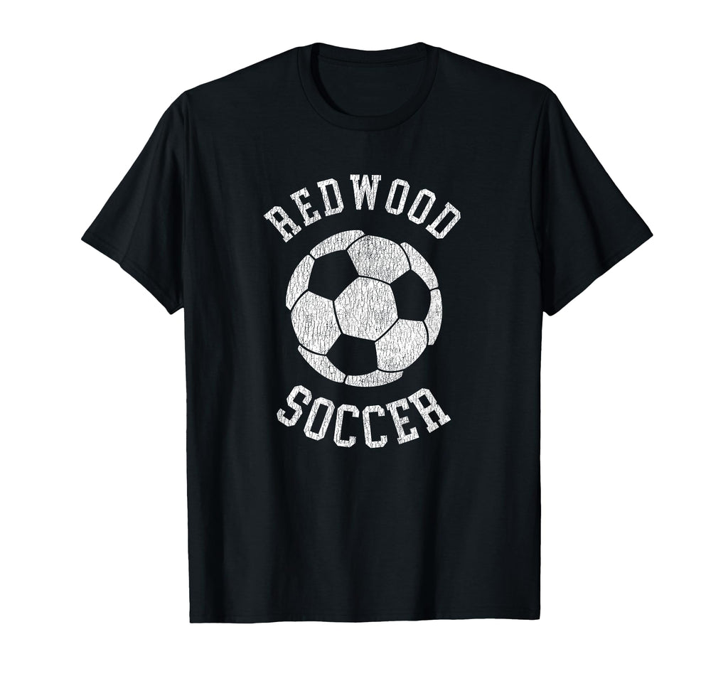 Redwood Soccer Distressed 90S T-Shirt - Unique Graphic for Adults