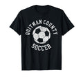 Quitman County Soccer Distressed 90S T-Shirt - Fun Novelty Design Unisex