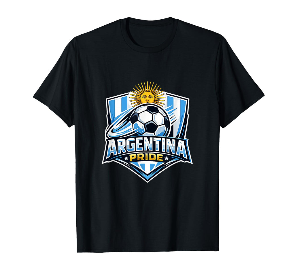 Argentina Pride Soccer Fan Minimal T-Shirt - Fun Novelty Design Unisex