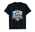 Argentina Pride Soccer Fan Minimal T-Shirt - Fun Novelty Design Unisex