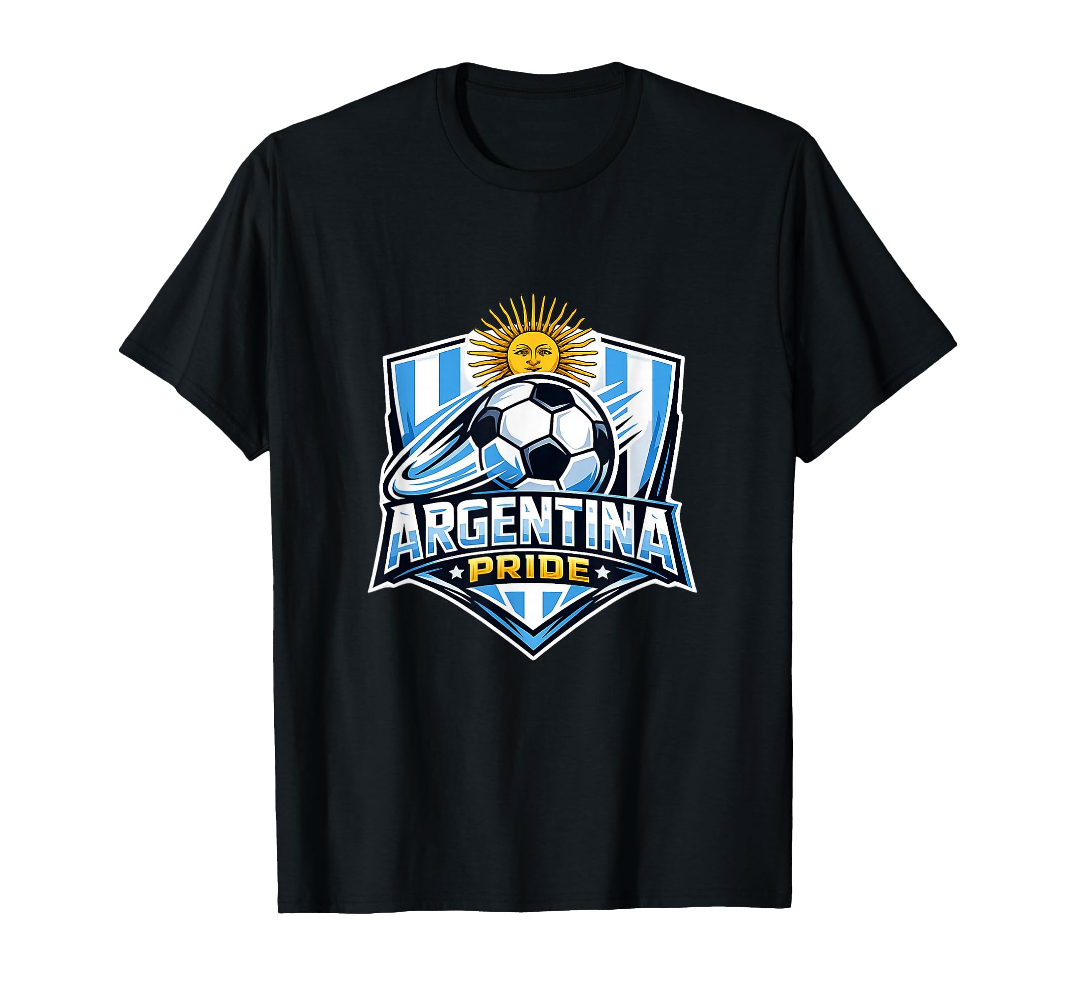 Argentina Pride Soccer Fan Minimal T-Shirt - Fun Novelty Design Unisex