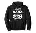 Proud Nana 2024 Senior Funny Soccer Hoodie - Novelty Apparel Men Women