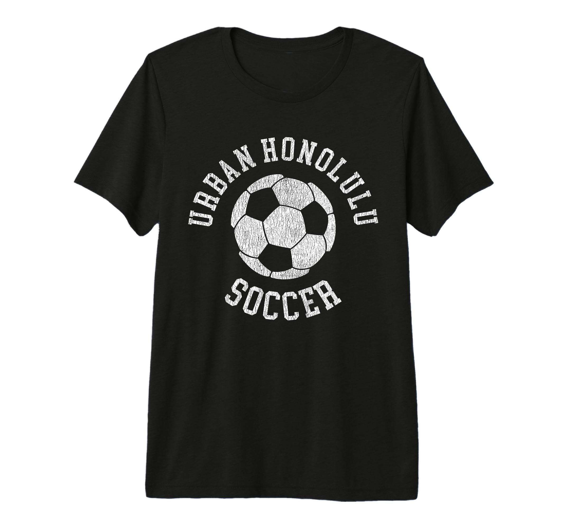 Urban Honolulu Soccer Distressed 90S T-Shirt - Trendy Graphic Men Women