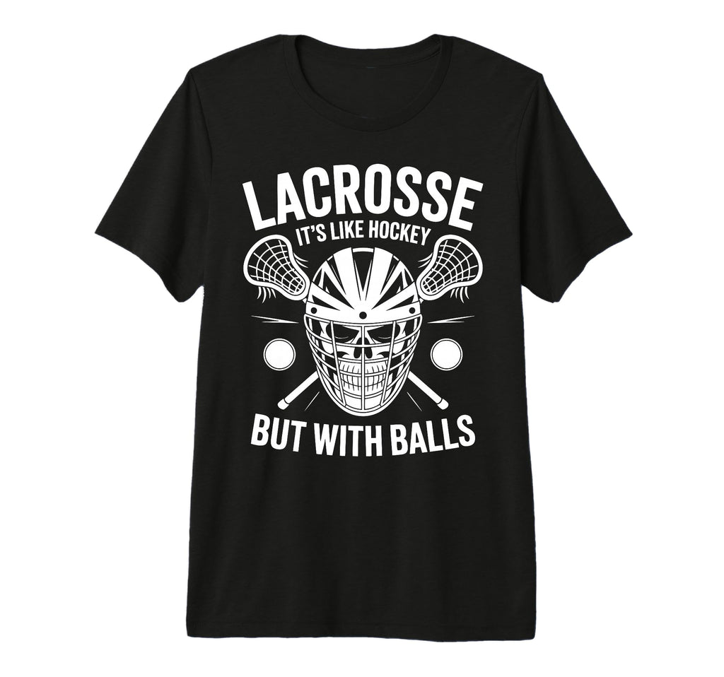 Lacrosse Goalie Funny Lax Goalkeeper T-Shirt - Minimalist Print Men Women