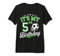 Its My 5Th Birthday Soccer 5 Years T-Shirt - Aesthetic Graphic for Adults