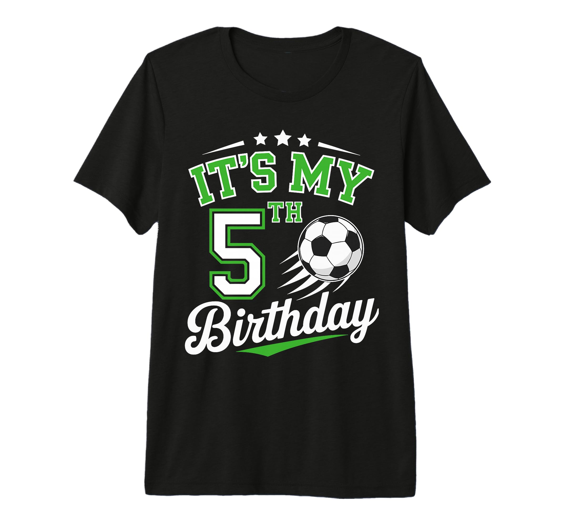 Its My 5Th Birthday Soccer 5 Years T-Shirt - Aesthetic Graphic for Adults
