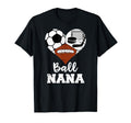 Ball Nana Heart Funny Soccer Football T-Shirt - Custom Art Print Men Women