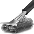 BBQ Grill Brush for Outdoor Grill Safe Stainless Steel Woven Wire Heavy Duty Grill Accessories Cleaning BBQ Accessories, Safe Cleaner Brush Suitable for Gas Charcoal Grilling Grates