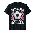 Just Who Loves Soccer Soccer Football T-Shirt - Trendy Graphic Unisex