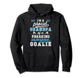 Proud Ice Hockey Goalkeeper Grandpa Hoodie - Fun Novelty Design Men Women