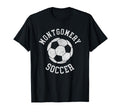 Montgomery Soccer Distressed 90S T-Shirt - Novelty Apparel Men Women