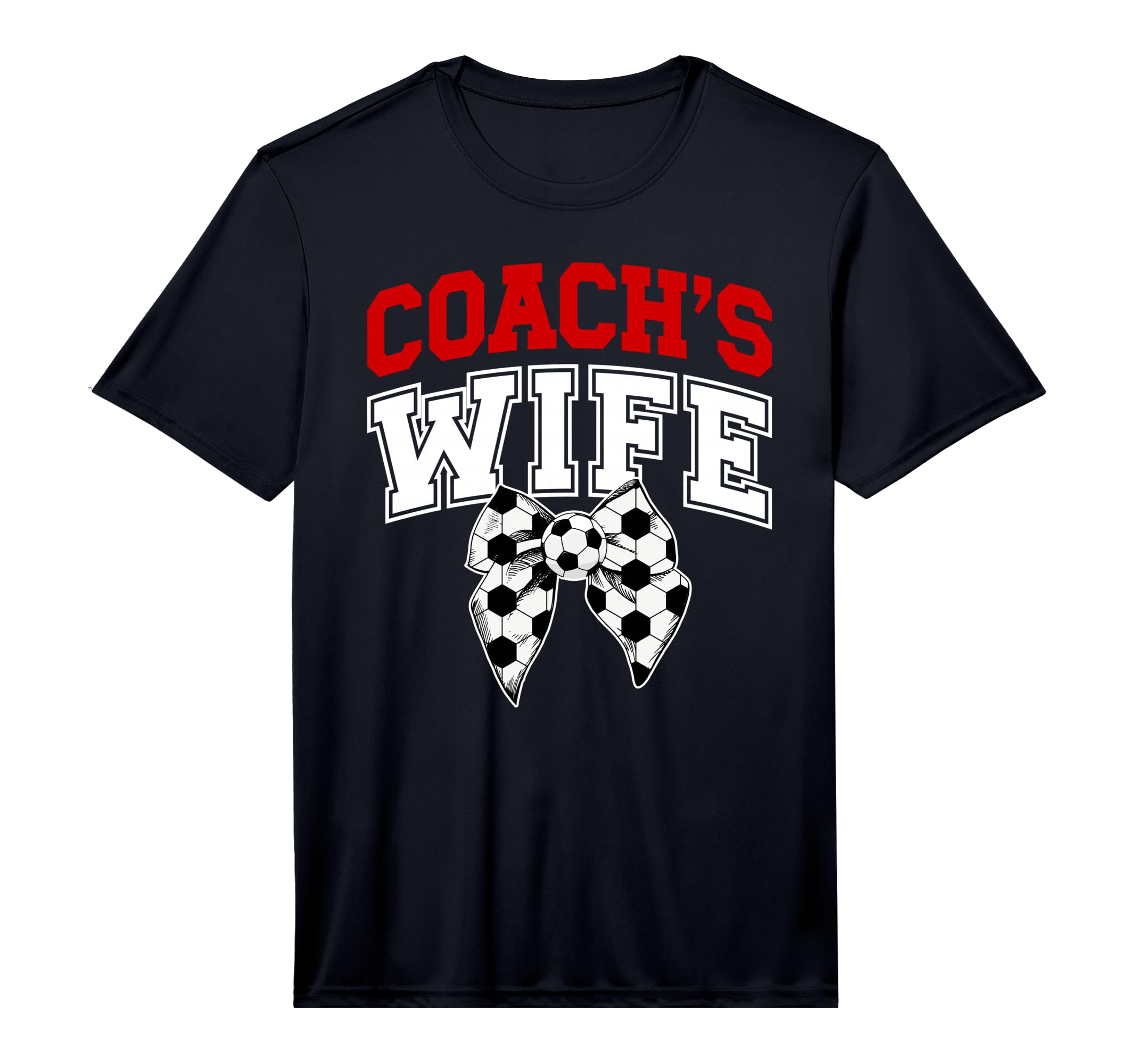Mens Soccer Coachs Wife Coquette Wife T-Shirt - Custom Art Print Men Women