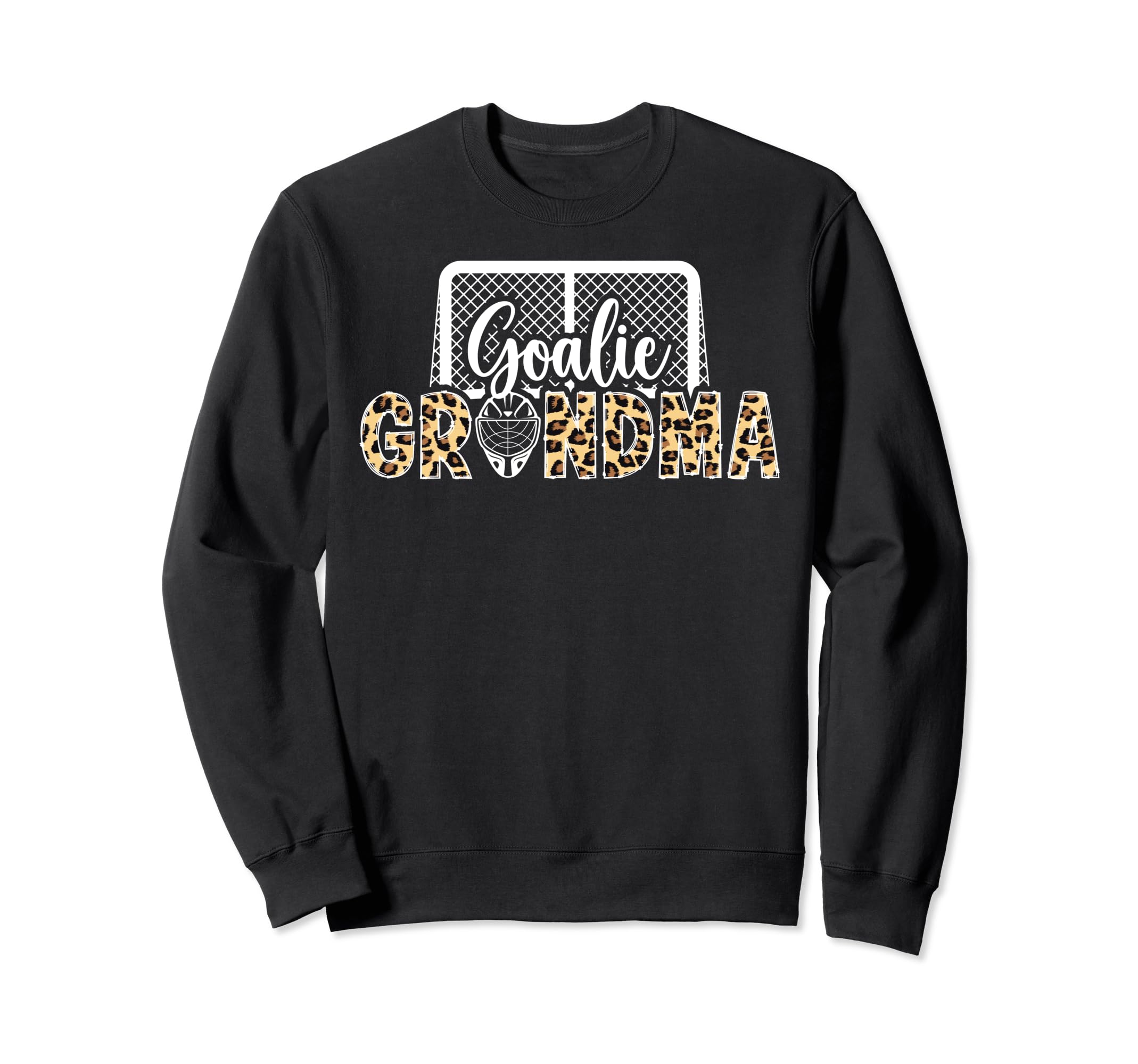 Ice Hockey Goalie Grandma Hockey Sweatshirt - Minimalist Print for Adults