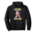 Sport Loves Soccer Hoodie - Custom Art Print for Adults