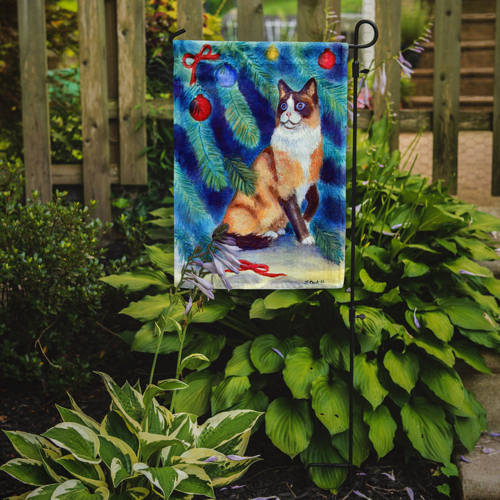 Christmas Tree Cat Garden Flag Mailbox Decorative Yard Banner Outside Patio Artwork for Flower Beds, Garden Size, Multicolor