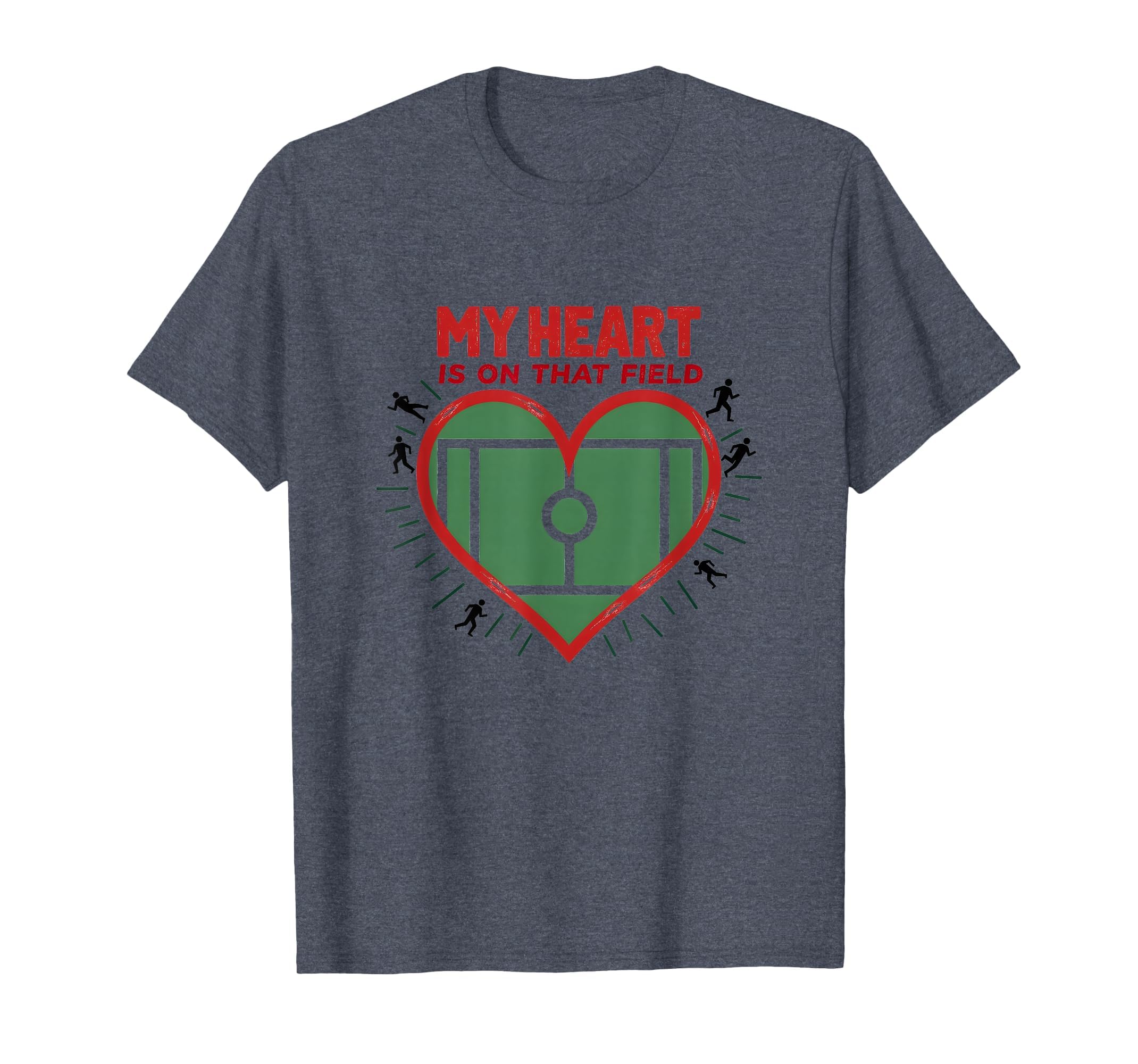 My Heart Is That Field Soccer Fan T-Shirt - Aesthetic Graphic for Adults