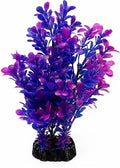 Mipukbay Purple Aquarium Plants - Artificial Plastic Fish Tank Decor, Realistic Ornament Safe for Fish & Shrimp, Low-Maintenance Aquascaping Plants for Freshwater/Saltwater Tank Landscaping