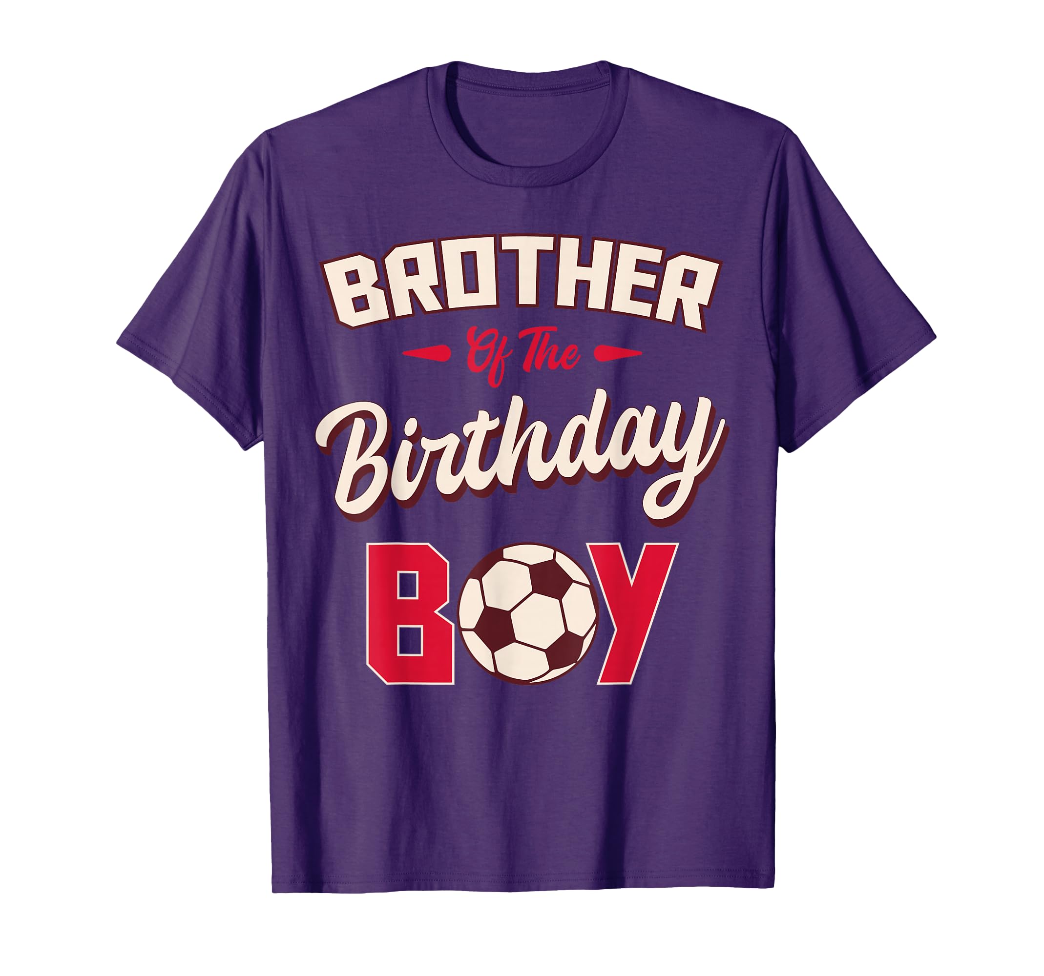 Brother Birthday Soccer Player Bday T-Shirt - Minimalist Print Men Women
