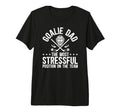Mens Funny Hockey Goalie Dad Hockey T-Shirt - Casual Everyday Wear Unisex