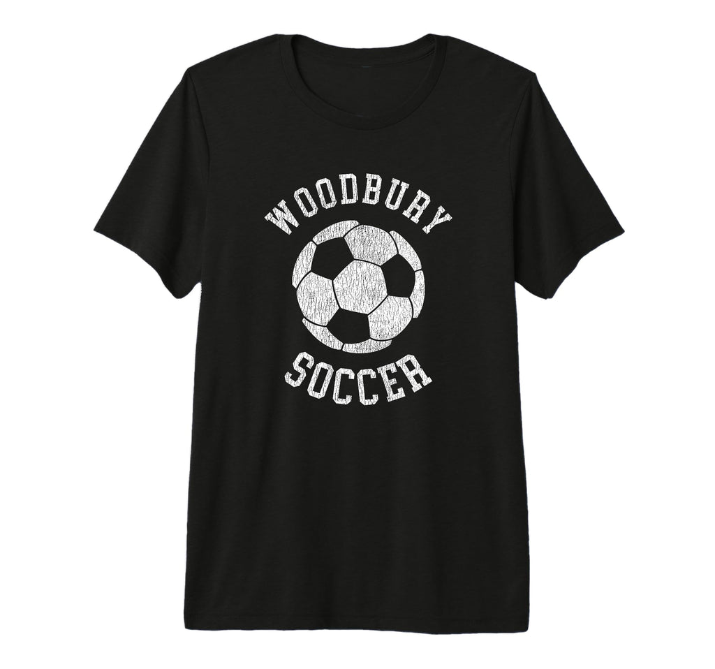 Woodbury Soccer Distressed 90S Tri Blend T-Shirt - Streetwear Style Unisex