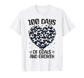 100 Days School Soccer Heart Love T-Shirt - Streetwear Style for Adults
