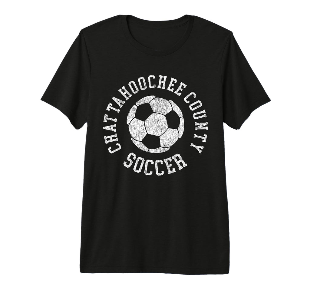 Chattahoochee County Soccer Distressed T-Shirt - Graphic Print Men Women
