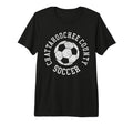 Chattahoochee County Soccer Distressed T-Shirt - Graphic Print Men Women