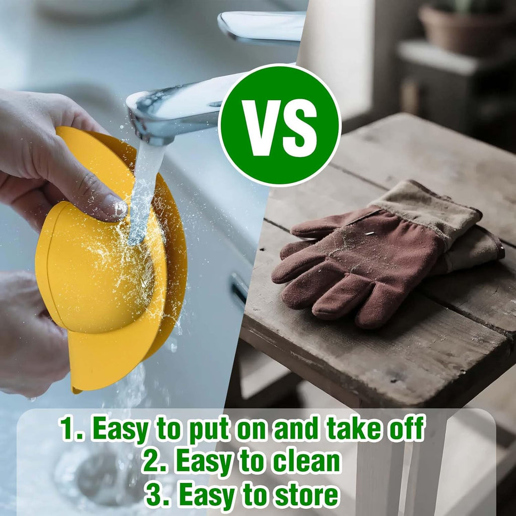 2 Pack Outdoor Grilling Mitts, Heat Resistant High Temperature Silicone Oven Grilling Gloves, Easy to Clean, Non-Slip Textured Lining, Can Be Used for Cooking, Smoking, BBQ and Food Handling.