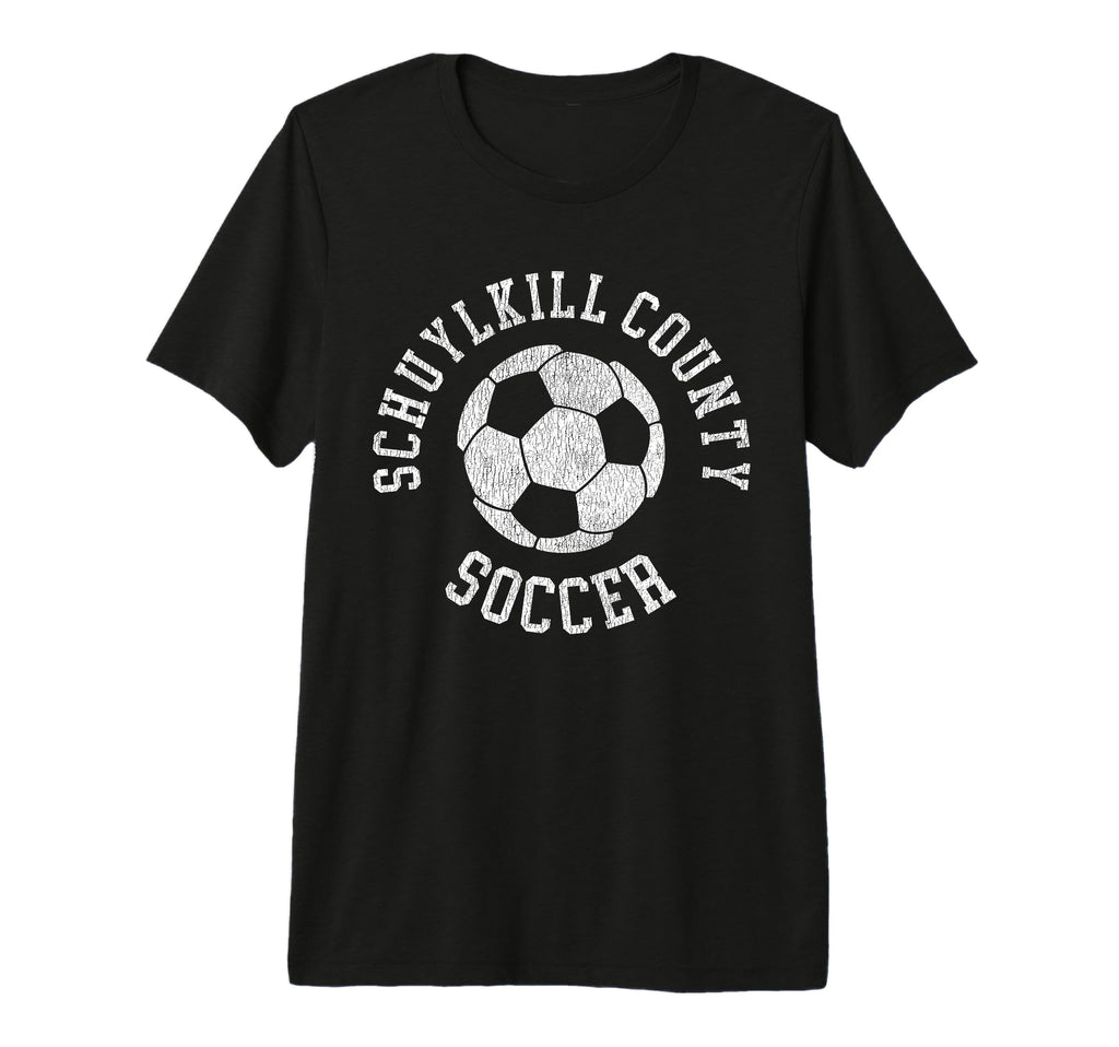 Schuylkill County Soccer Distressed 90S T-Shirt - Custom Art Print Unisex