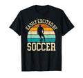 Easily Excited Soccer Funny Soccer T-Shirt - Minimalist Print Unisex