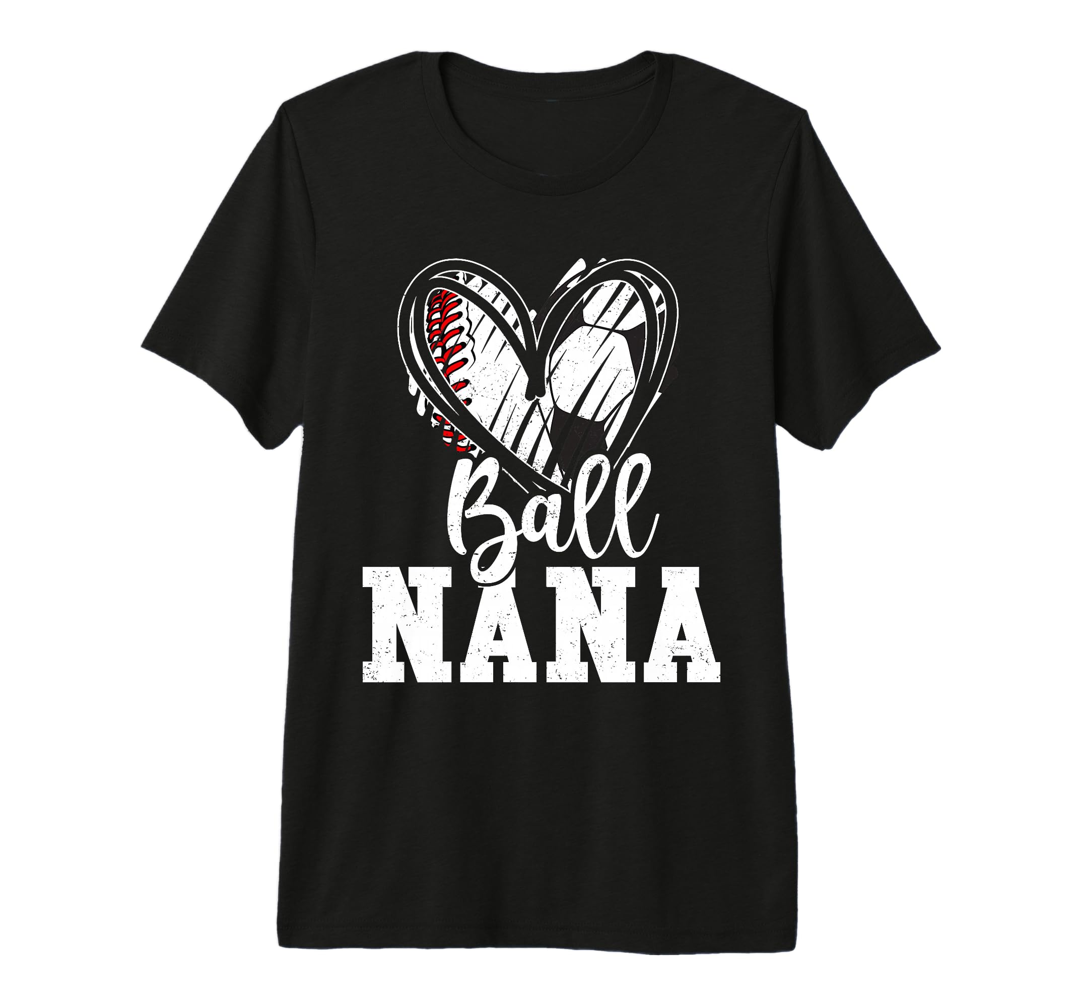 Ball Nana Baseball Soccer Grandma Tri T-Shirt - Minimalist Print Men Women