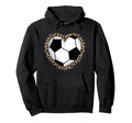 Soccer Heart Leopard Soccer Hoodie - Minimalist Print Men Women