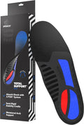 Spenco Total Support Max Shoe Insoles - Orthotic Metatarsal Arch Support Inserts - Absorbs Shock, Reduces Over-Pronation, Conforms to Foot Contours, Deep Heel Cupping Women's 7-8.5/Men's 6-7.5