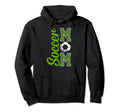 Leopard Soccer Mom Support Soccer Hoodie - Fun Novelty Design Unisex