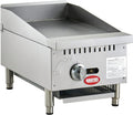 Kratos 29Y-176 15" Commercial Restaurant Gas Countertop Griddle, Manual Controls, 1 Burner, 30,000 BTU Output