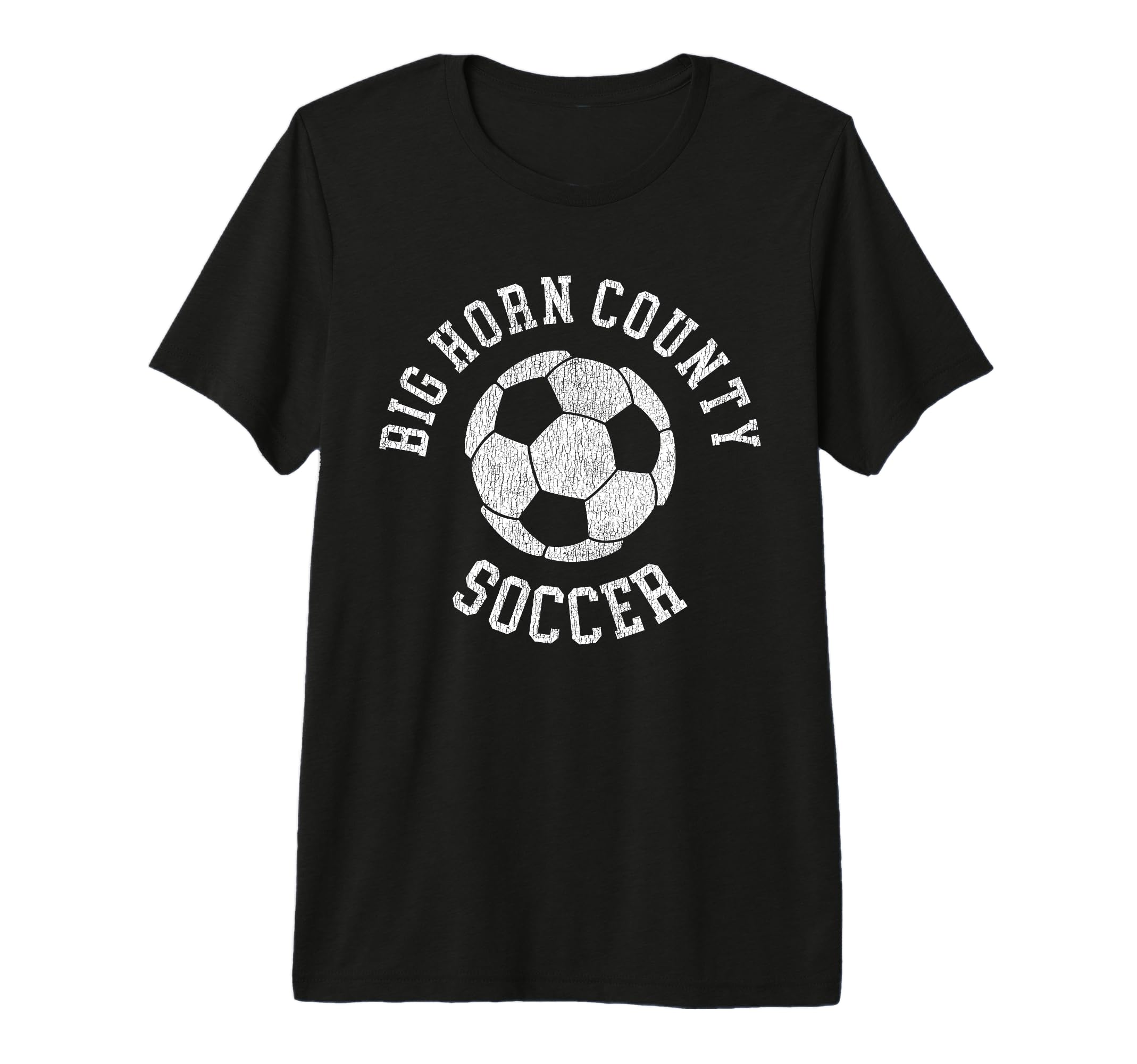Big Horn County Soccer Distressed 90S T-Shirt - Streetwear Style Unisex