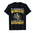 My Grandson Is Winger Whats Your T-Shirt - Minimalist Print Unisex