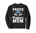 Proud Hockey Goalkeeper Mom Ice Sweatshirt - Graphic Print for Adults