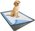 TidyFriend Dog Pad Holder Tray for 30 x 36 Inches Training Pads - 2 Pack, Silicon Wee Wee Pad Holder, No Spill Pee Pad Holder for Dogs - Easy to Clean and Store Perfect for Dog Potty Tray (Grey)