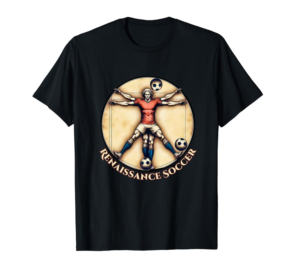 Da Vinci Vitruvian Renaissance T-Shirt - Casual Everyday Wear for Adults