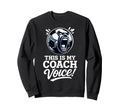 This Is My Coach Voice Funny Sweatshirt - Minimalist Print Men Women