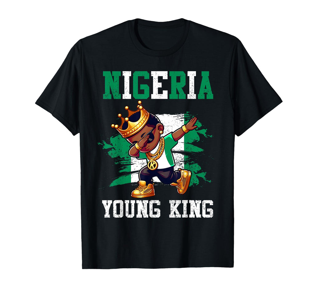 Nigeria Young King Nigerian African T-Shirt - Graphic Print Men Women