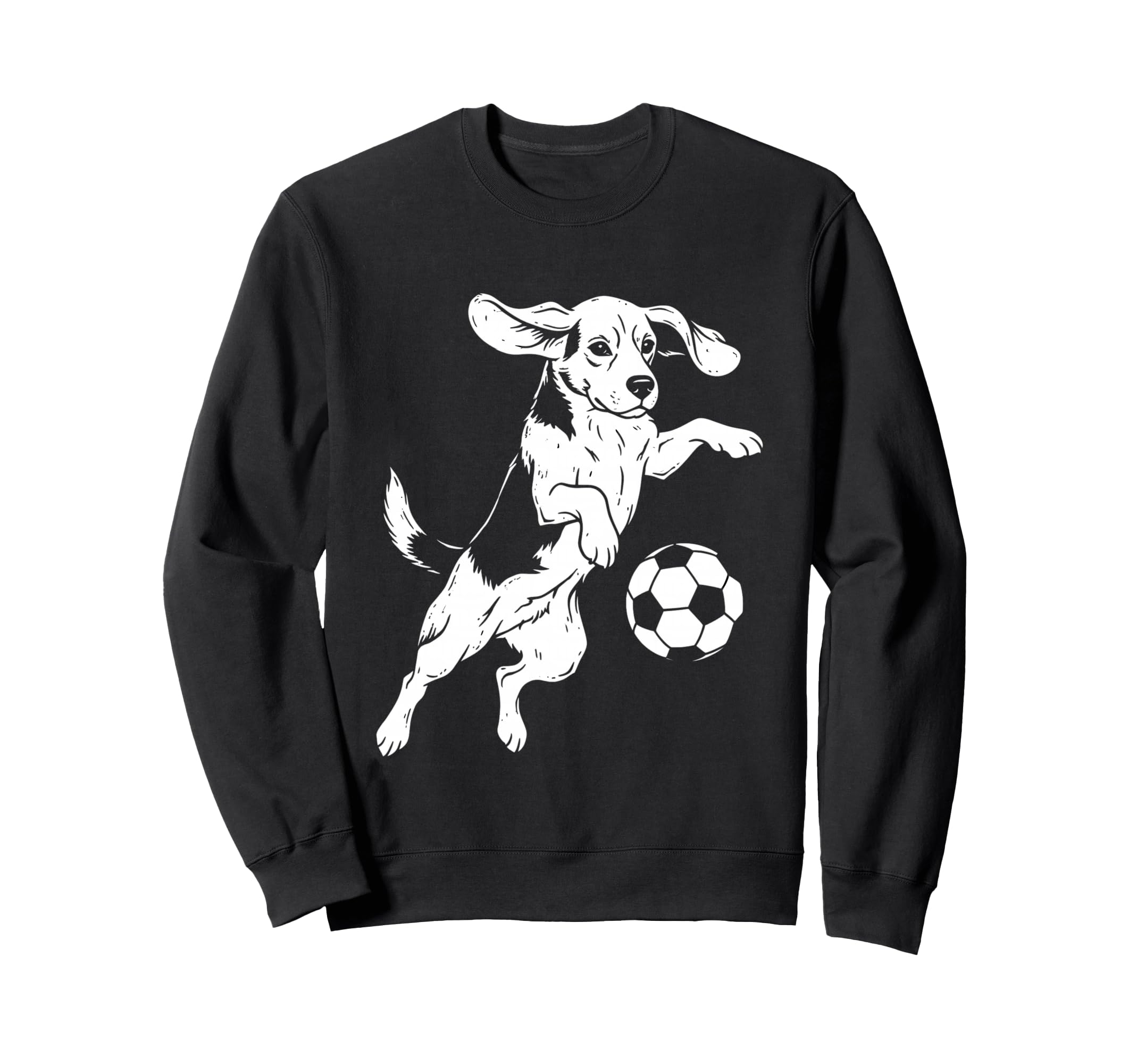 Beagle Soccer Player Funny Dog Lover Sweatshirt - Streetwear Style Unisex