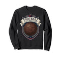 Football Is My Religion Soccer Crest Sweatshirt - Trendy Graphic Men Women