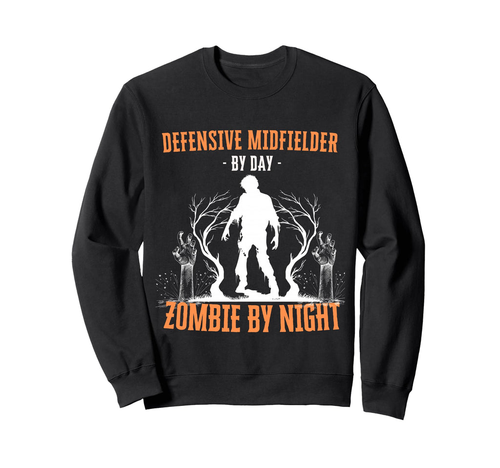 Defensive Midfielder Day Zombie Sweatshirt - Aesthetic Graphic Men Women